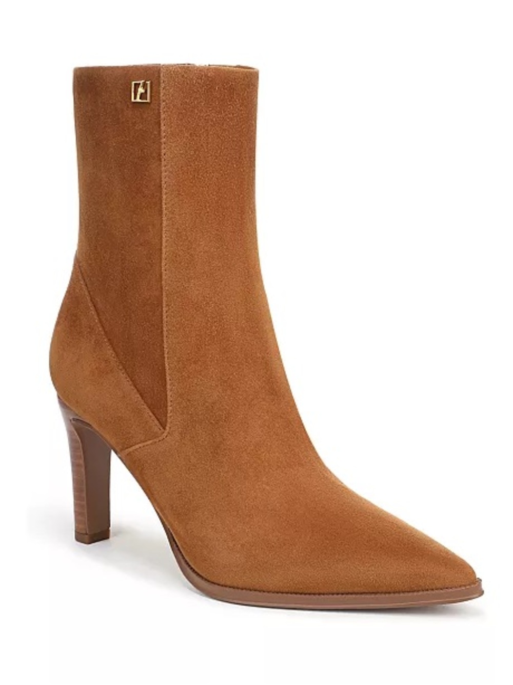 🖤🖤 Franco Sarto Women's Appia Pointed Toe Dress Booties - Saddle Brown Suede 9M